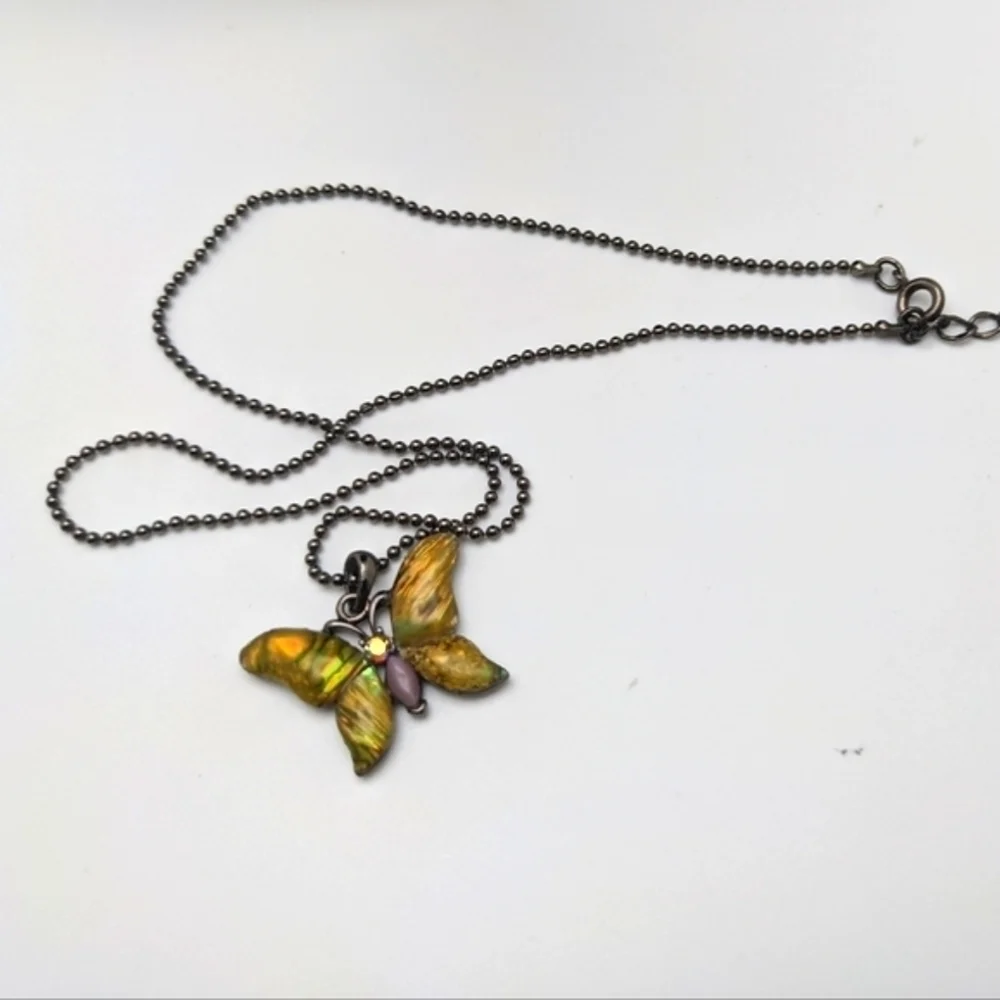 Vintage Aurora Butterfly Y2K Necklace